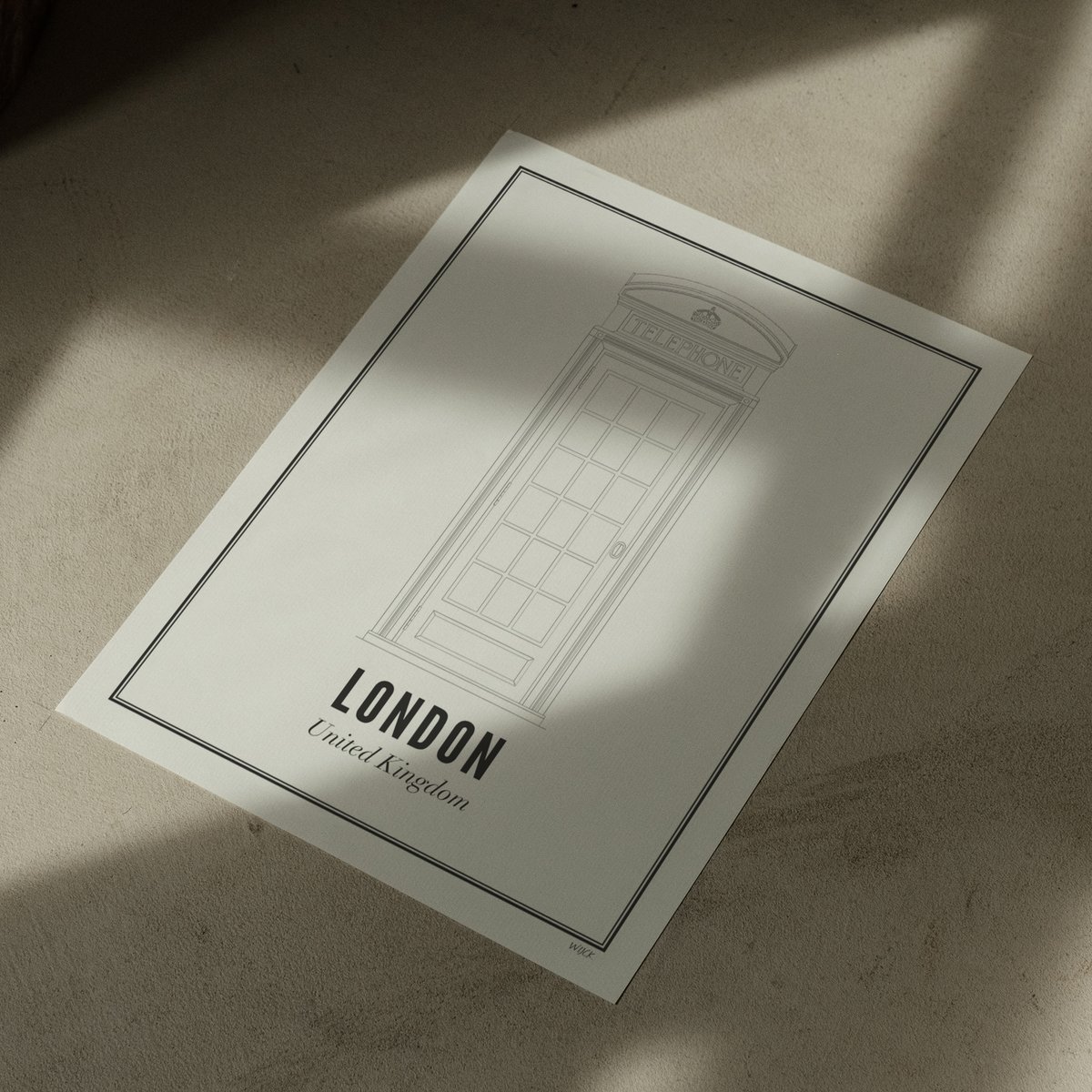 Poster van Telephone cell | WIJCK. 